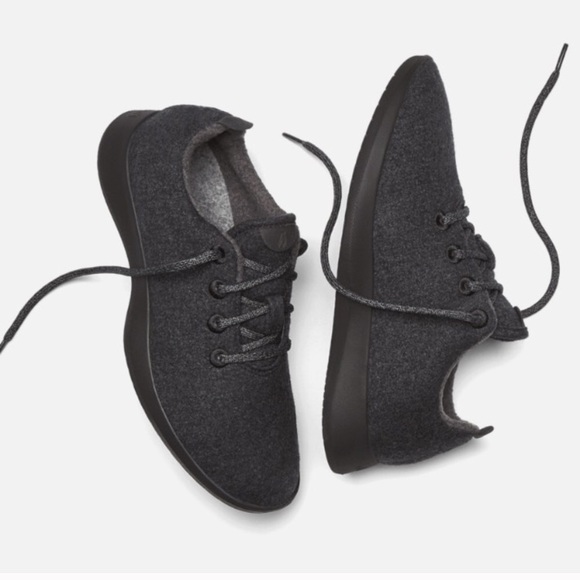 Allbirds Shoes - Allbirds Wool Runners (Natural Black - Black Sole)